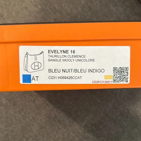 Hermès Evelyne TPM 16 Indigo Blue - Picture 6 of 12